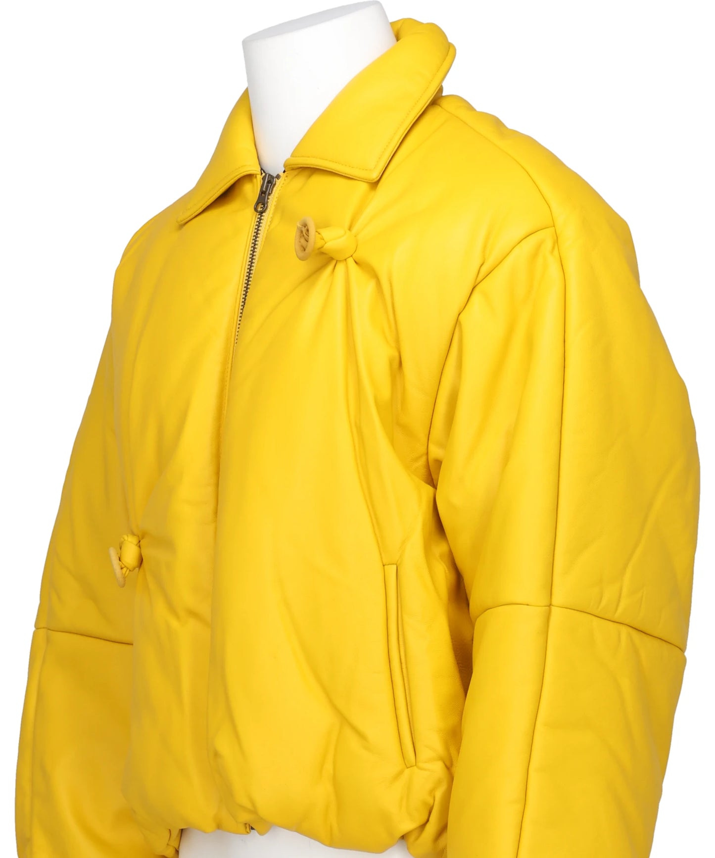 INFLATED BALLOON LEATHER JACKET