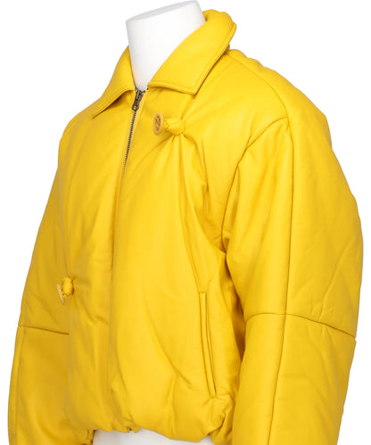 INFLATED BALLOON LEATHER JACKET