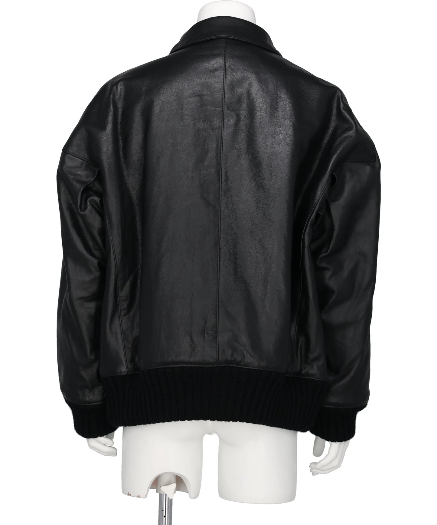 LEATHER ZIP-UP BLOUSON