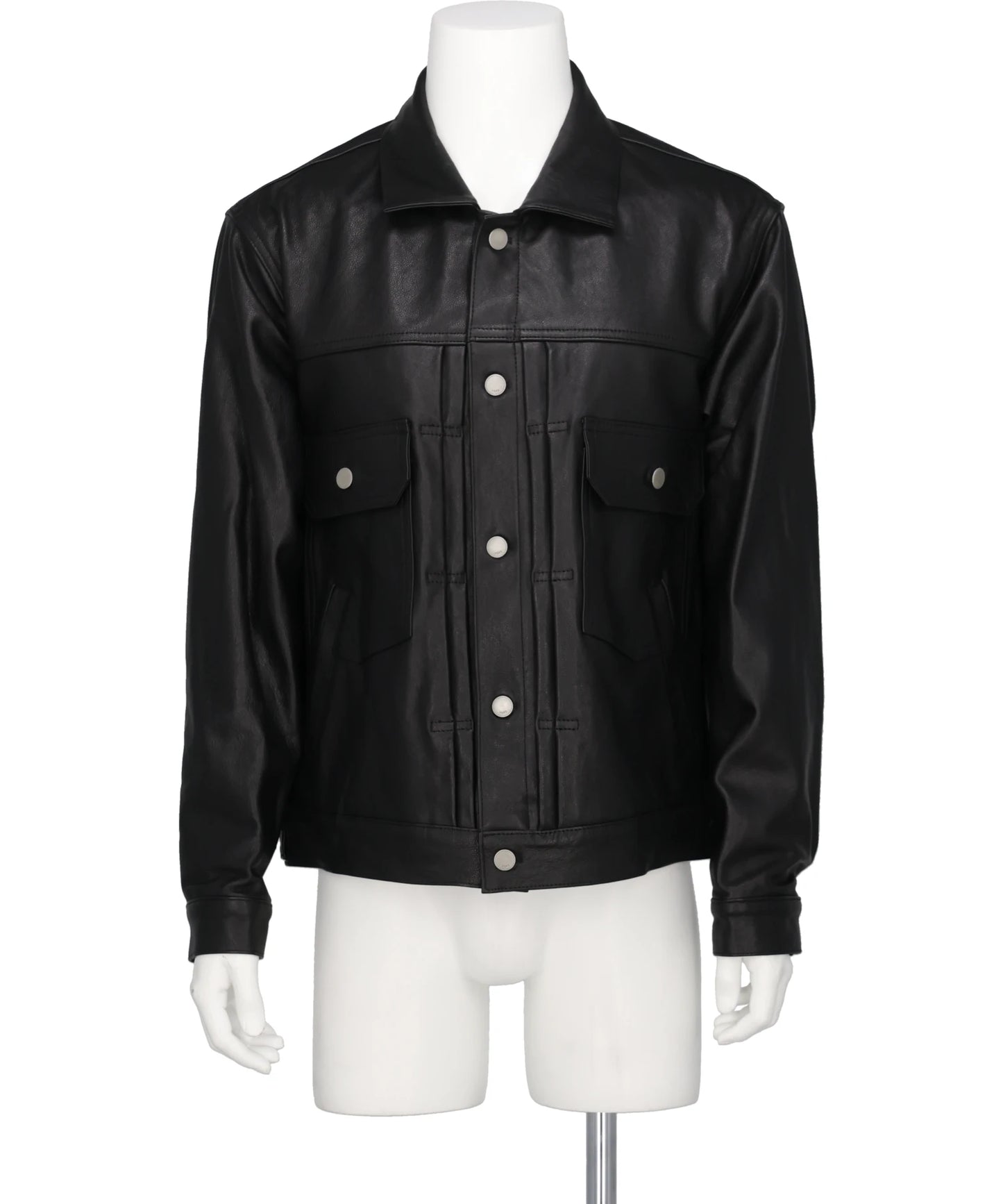 YOKE(ヨーク) LEATHER TRUCKER JACKET