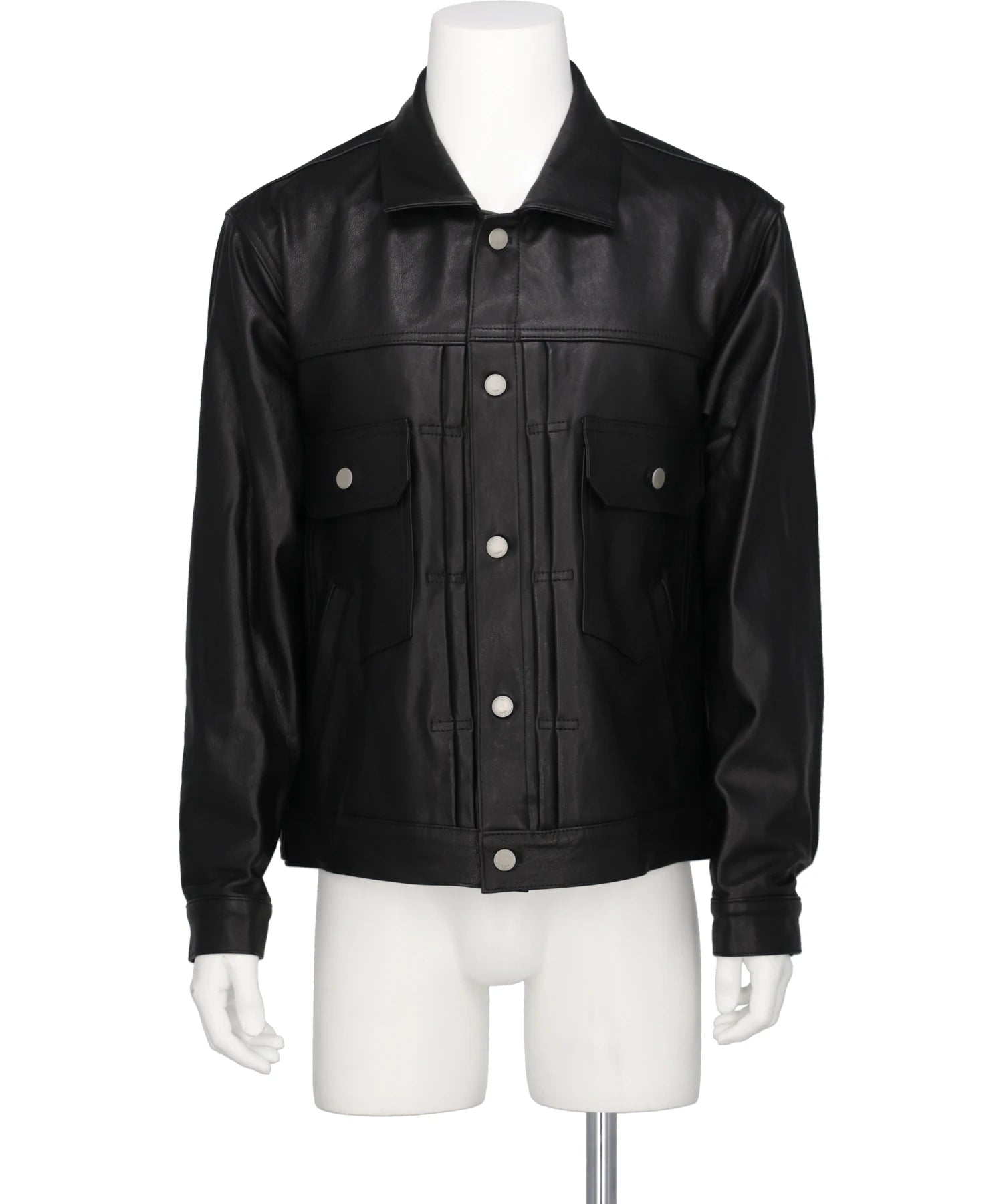 YOKE(ヨーク) LEATHER TRUCKER JACKET