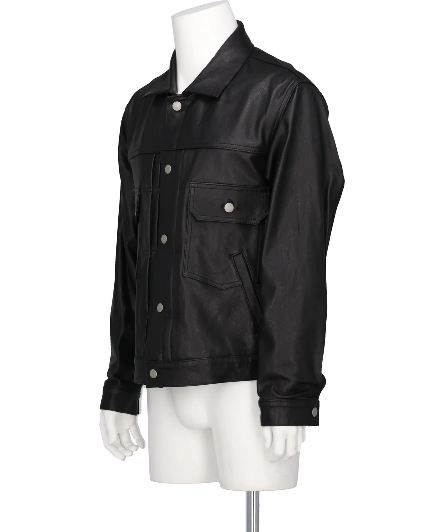 LEATHER TRUCKER JACKET