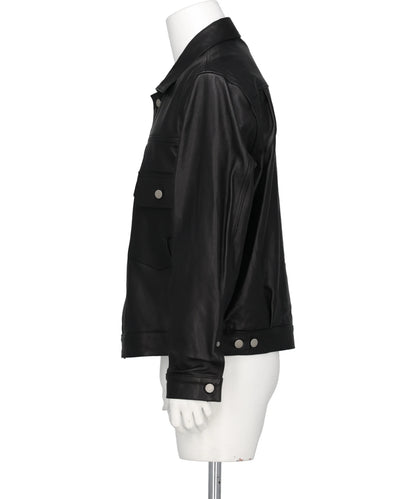 LEATHER TRUCKER JACKET