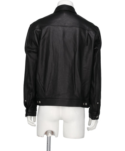 LEATHER TRUCKER JACKET