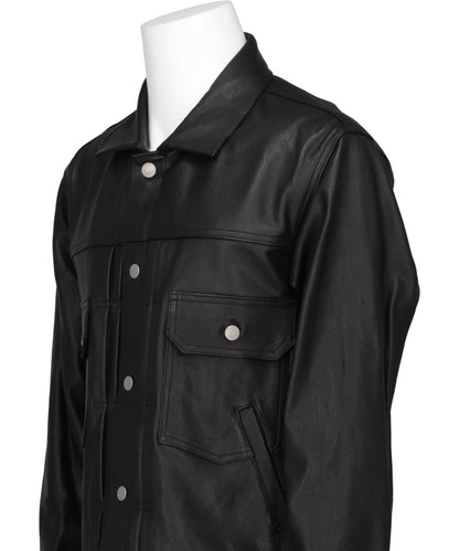 LEATHER TRUCKER JACKET