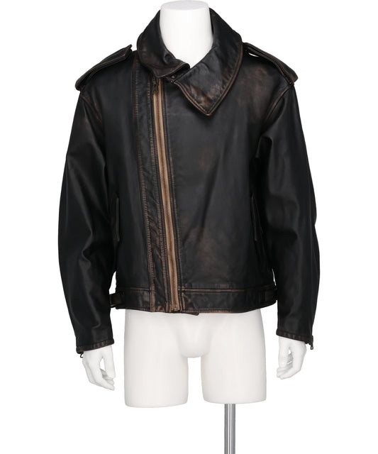 KIMINORI MORISHITA HORSE LEATHER RIDERS JACKET