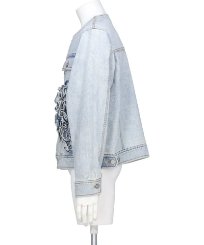 RUFFLE DENIM JACKET