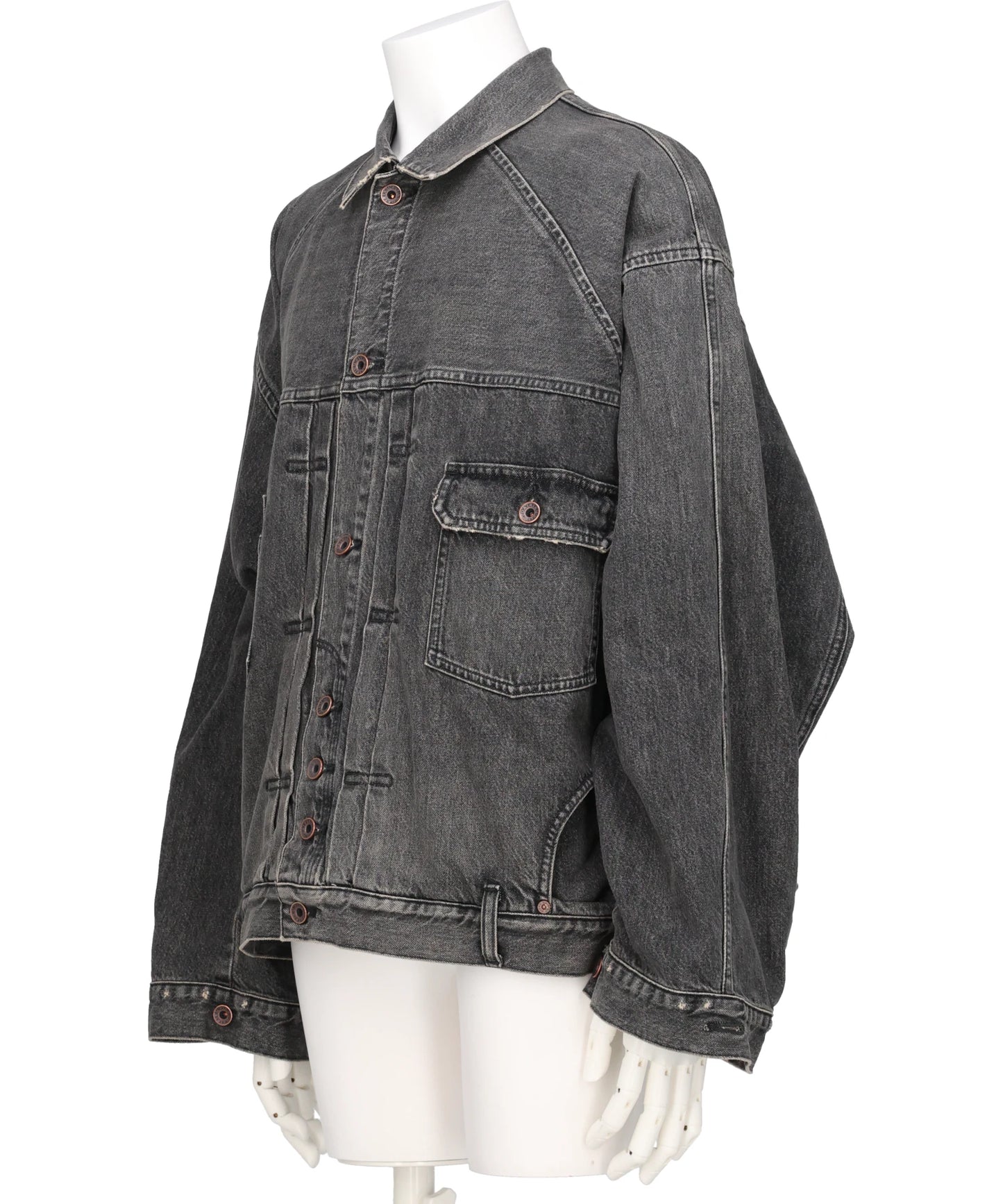 "INCEPTION" VINTAGE WASHED DENIM JACKET