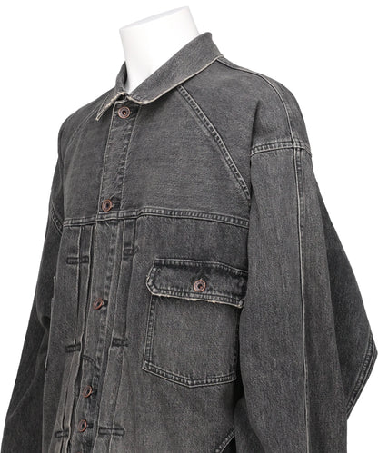 "INCEPTION" VINTAGE WASHED DENIM JACKET