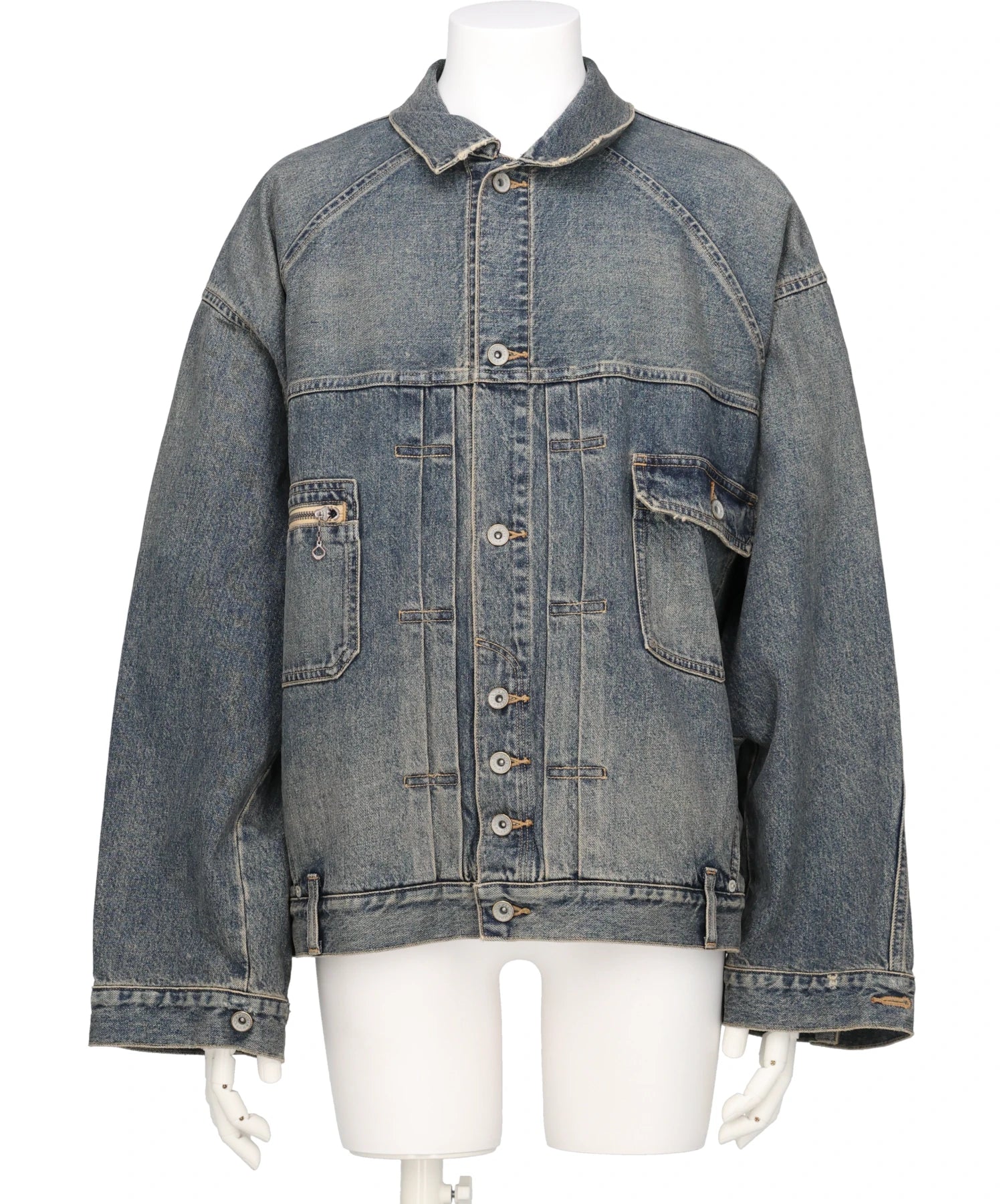 DAIRIKU(ダイリク) "INCEPTION" VINTAGE WASHED DENIM JACKET