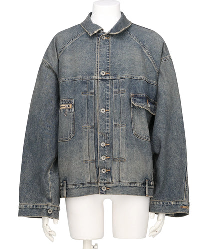 DAIRIKU(ダイリク) "INCEPTION" VINTAGE WASHED DENIM JACKET