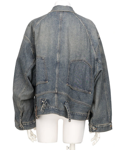 "INCEPTION" VINTAGE WASHED DENIM JACKET