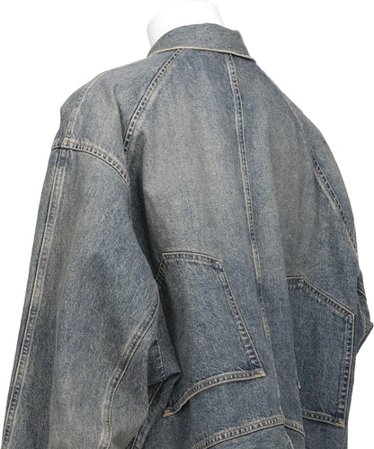 "INCEPTION" VINTAGE WASHED DENIM JACKET