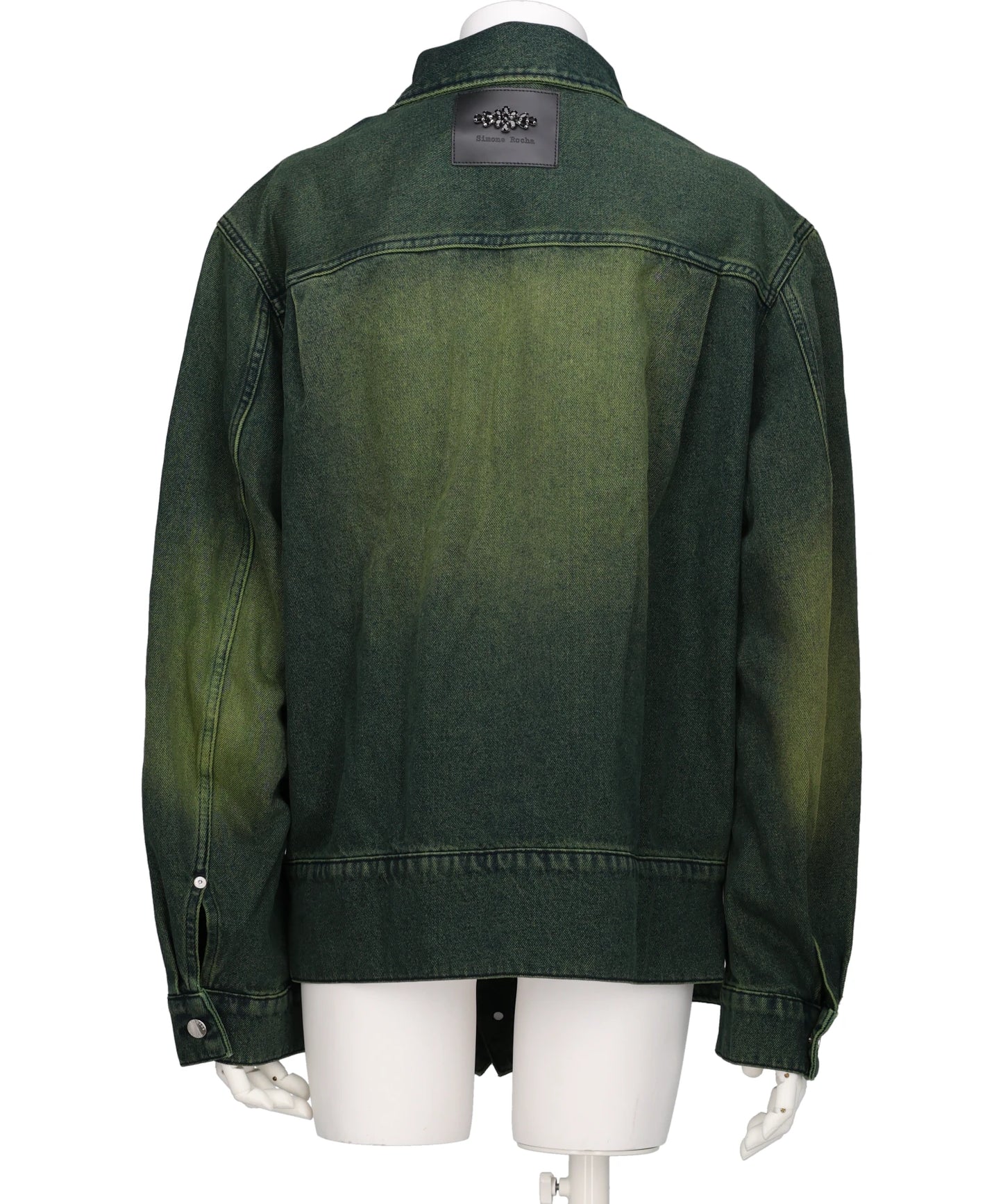 MULTI BELT WAIST TAIL DENIMTRUCKER JACKET W/ EMB