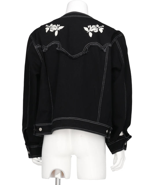 HAND EMBROIDERED DENIM JACKET