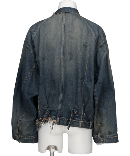"80YEAR" DAMAGE DENIM JACKET