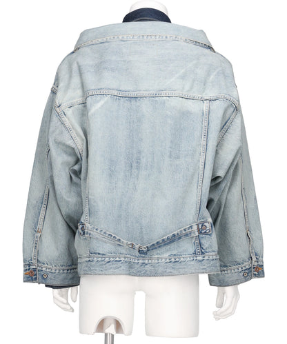 TWO-IN-ONE DENIM JACKET