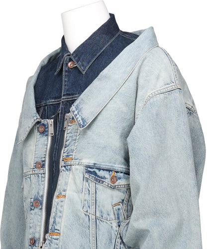 TWO-IN-ONE DENIM JACKET