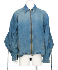 EGONlab.(エゴンラボ) 2026SS CONVERTIBLE HOODED DENIM JACKET SS26-OU-004A