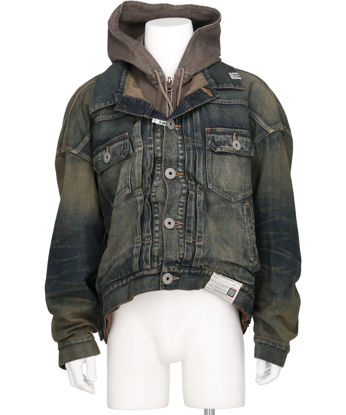 Maison MIHARA YASUHIRO(メゾンミハラヤスヒロ) 2026AW LAYERED DENIM JACKET A17BL023