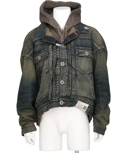Maison MIHARA YASUHIRO(メゾンミハラヤスヒロ) 2026AW LAYERED DENIM JACKET A17BL023