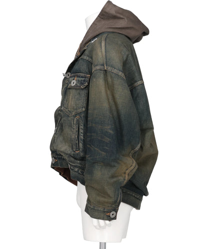 LAYERED DENIM JACKET