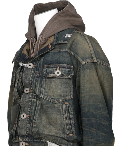 LAYERED DENIM JACKET