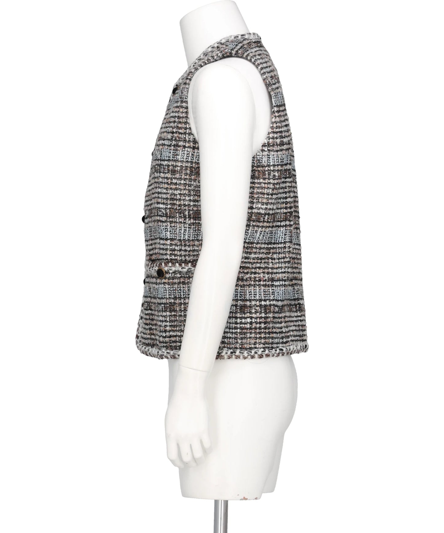 MELANGE TWEED GILET