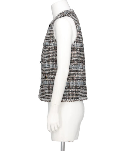 MELANGE TWEED GILET