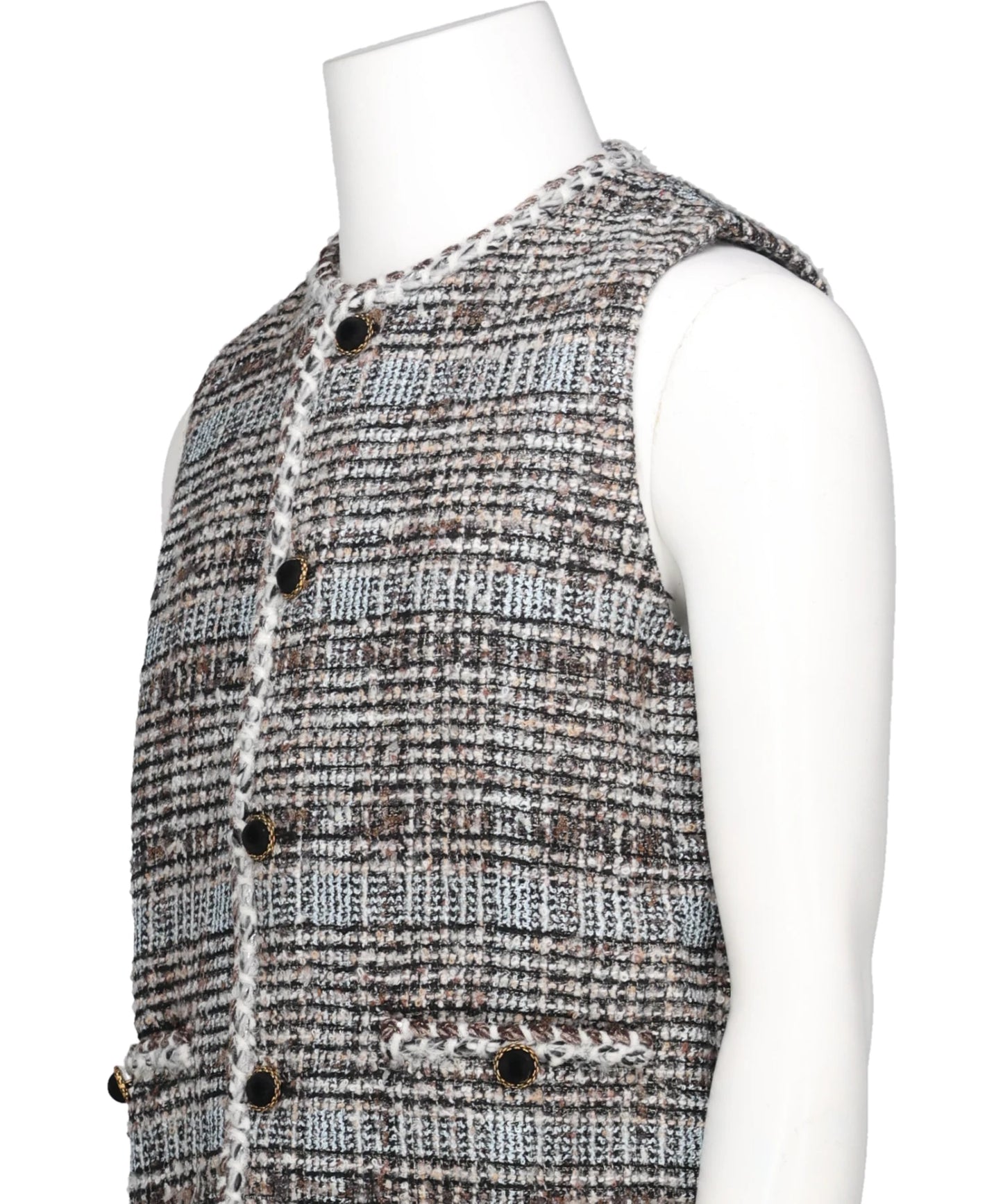 MELANGE TWEED GILET