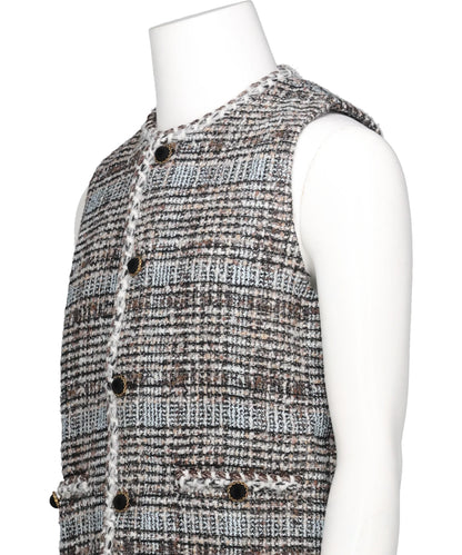 MELANGE TWEED GILET