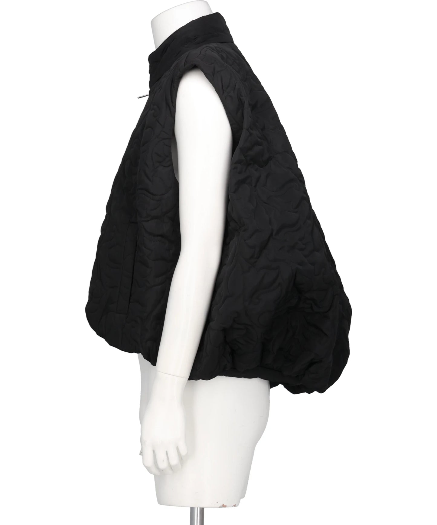 FLOWER PATTERN QUILTED GILET