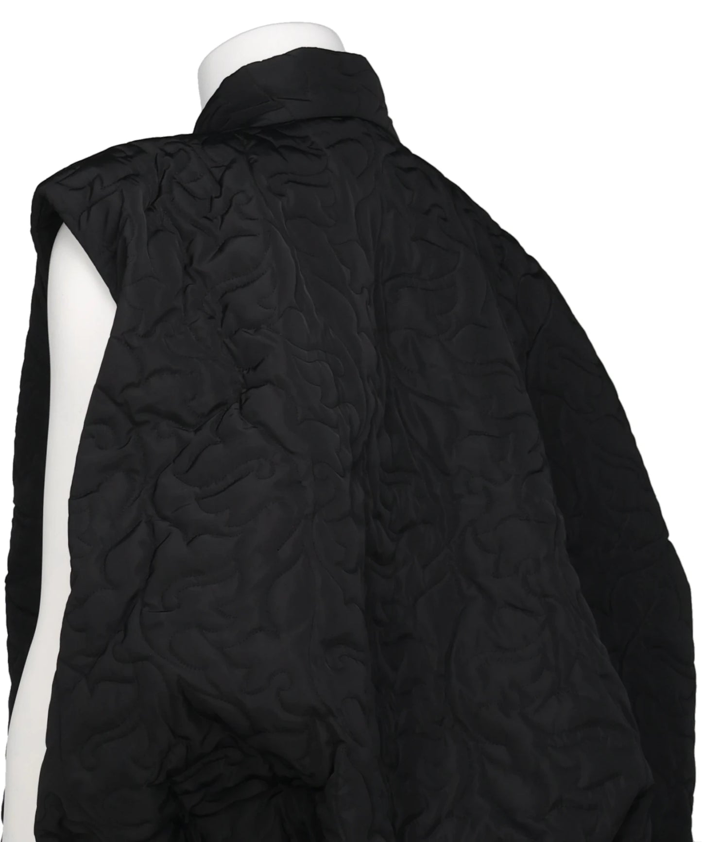FLOWER PATTERN QUILTED GILET