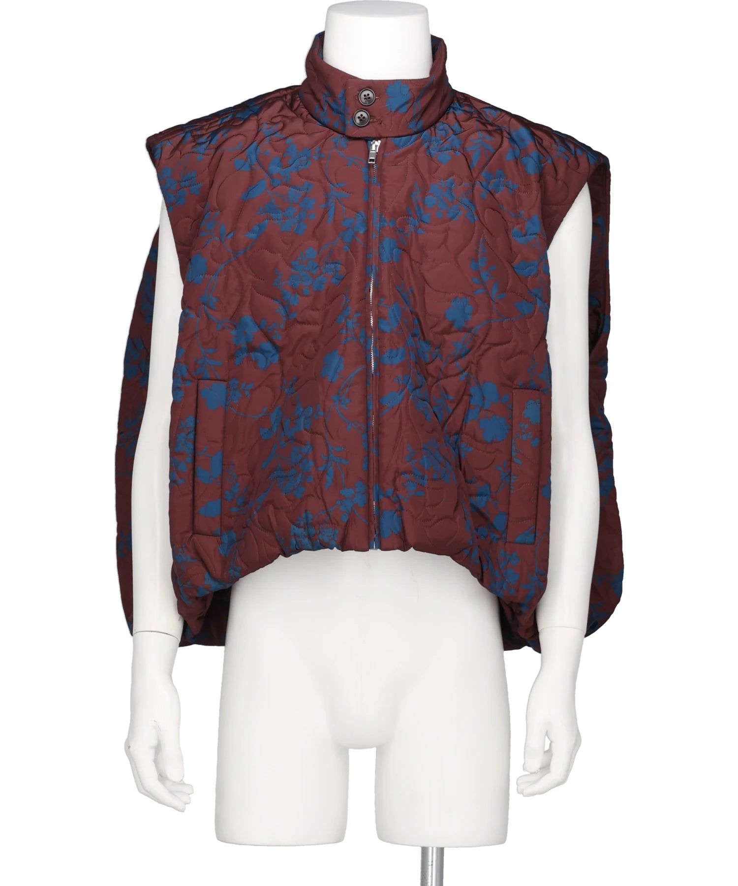 VIVIANO(ヴィヴィアーノ) 2026AW FLOWER PATTERN QUILTED GILET VM-AW26-V03