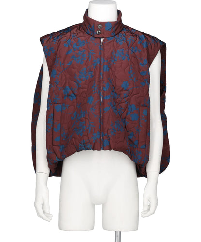 VIVIANO(ヴィヴィアーノ) 2026AW FLOWER PATTERN QUILTED GILET VM-AW26-V03