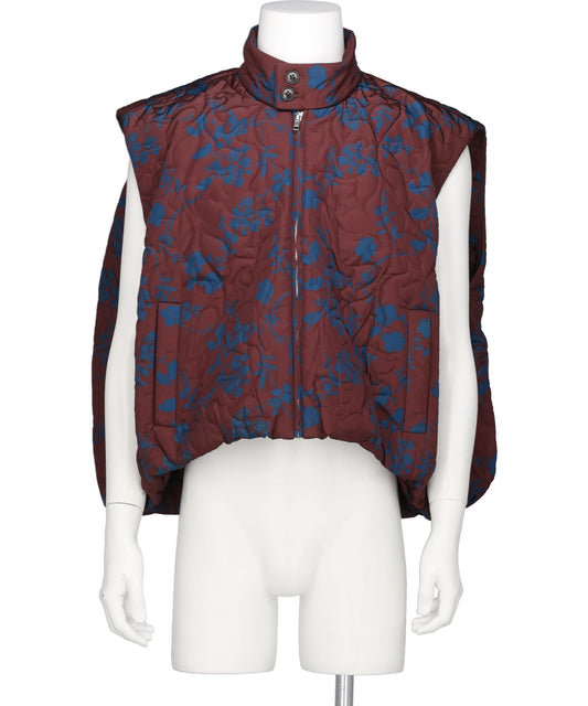 VIVIANO(ヴィヴィアーノ) 2026AW FLOWER PATTERN QUILTED GILET VM-AW26-V03