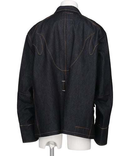 "FREEDOM STITCH" RIGID DENIM WESTERN JACKET