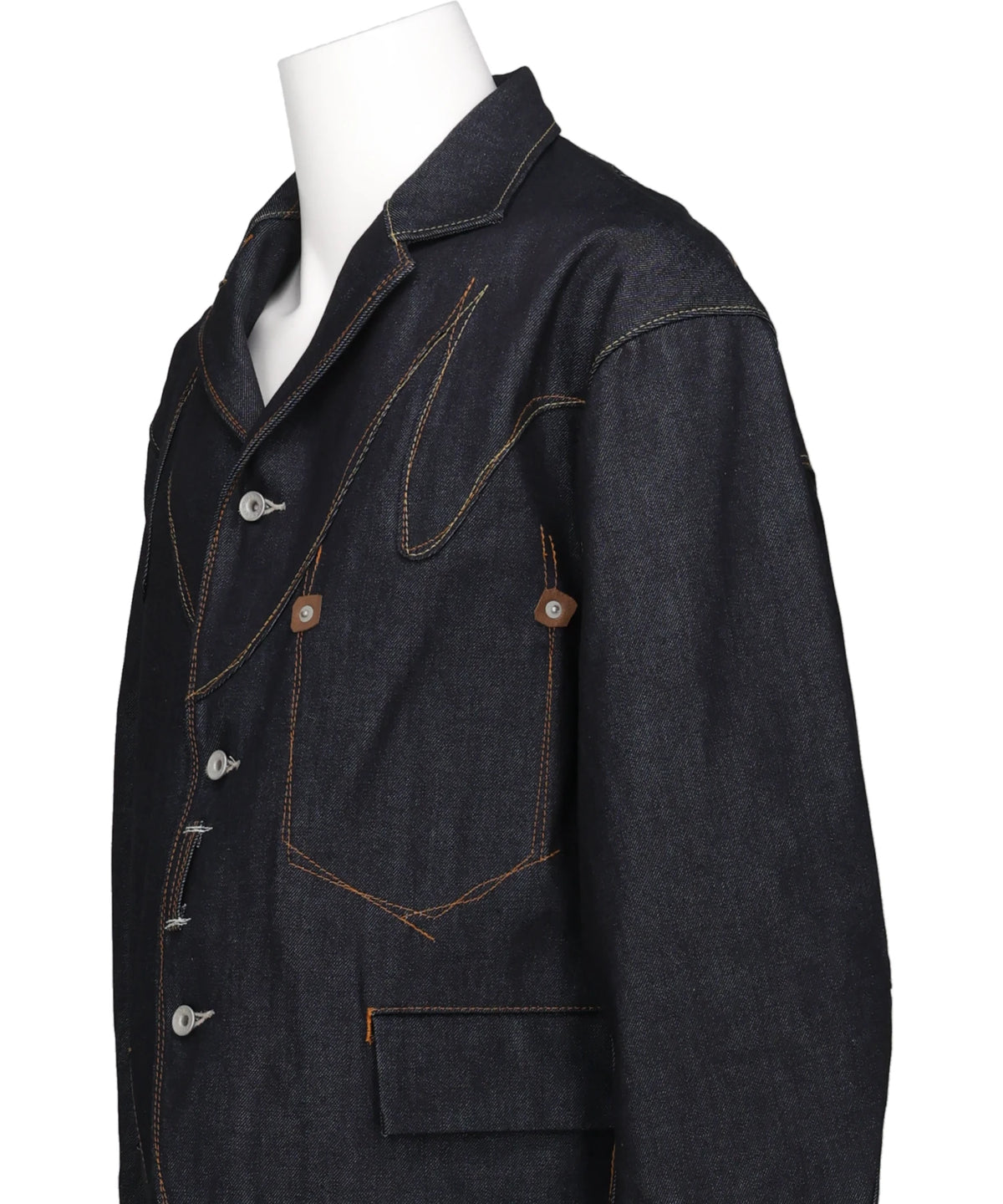 "FREEDOM STITCH" RIGID DENIM WESTERN JACKET