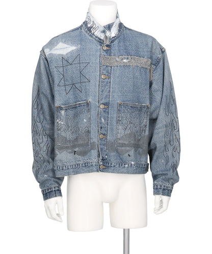 KIMINORI MORISHITA CHAIN DENIM BLOUSON