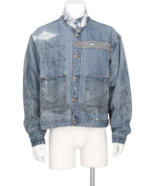 KIMINORI MORISHITA CHAIN DENIM BLOUSON