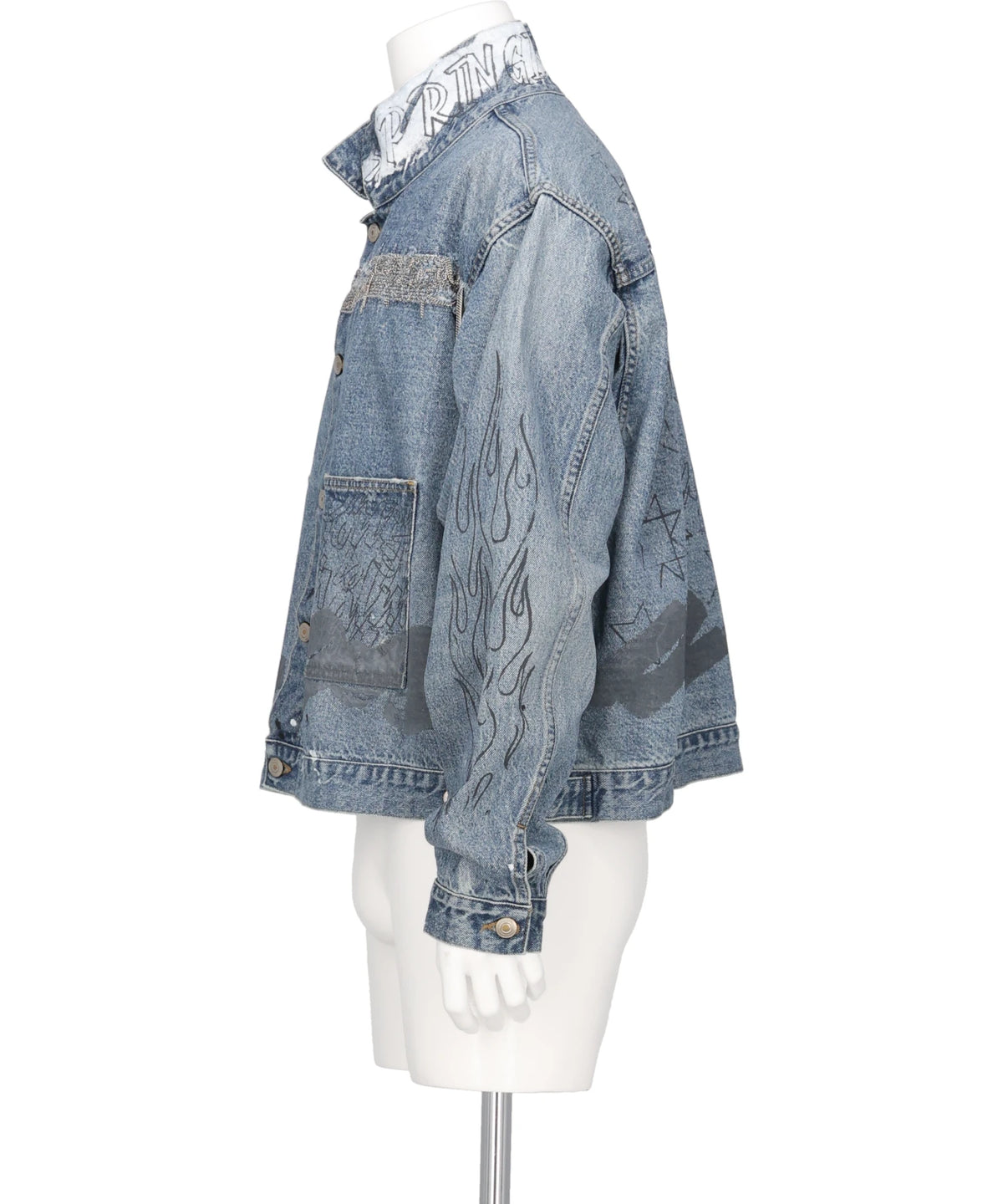 CHAIN DENIM BLOUSON