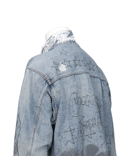 CHAIN DENIM BLOUSON