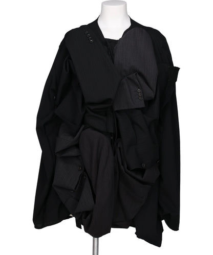 （本日のみ値下げします！！)digne collarless jacket 本日のみ値下げします！！)digne collarless jacket