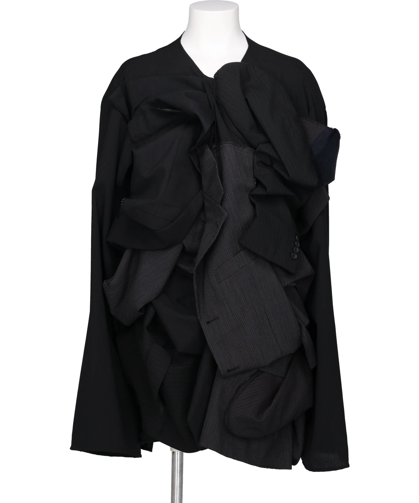 （本日のみ値下げします！！)digne collarless jacket back gusset sleeve dog ear jacket.(clash