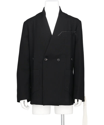 SETCHU(セッチュウ）2026SS NO LAPEL ORIGAMI JACKET MAKISU WOOL U261J014W060