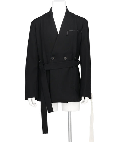 NO LAPEL ORIGAMI JACKET MAKISU WOOL