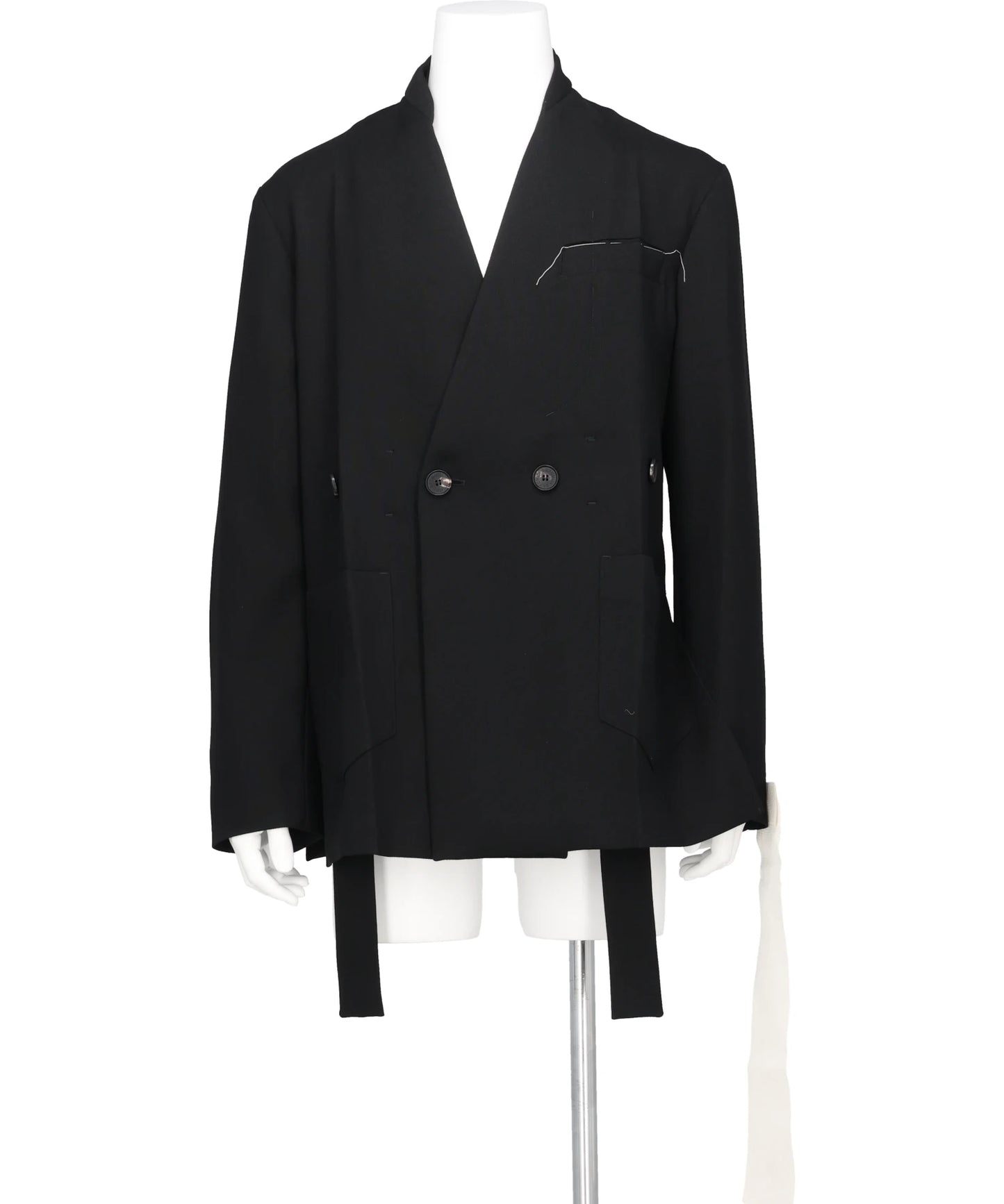 NO LAPEL ORIGAMI JACKET MAKISU WOOL