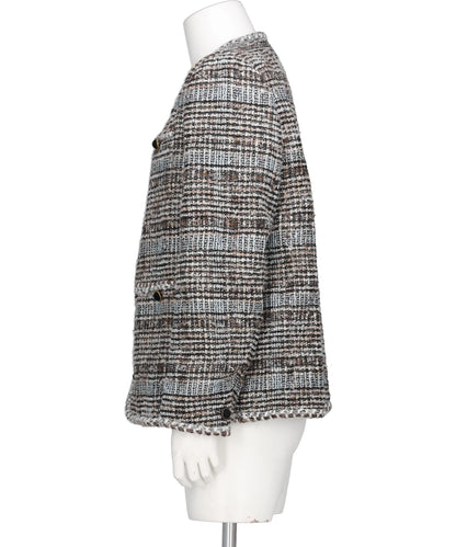 MELANGE TWEED JACKET