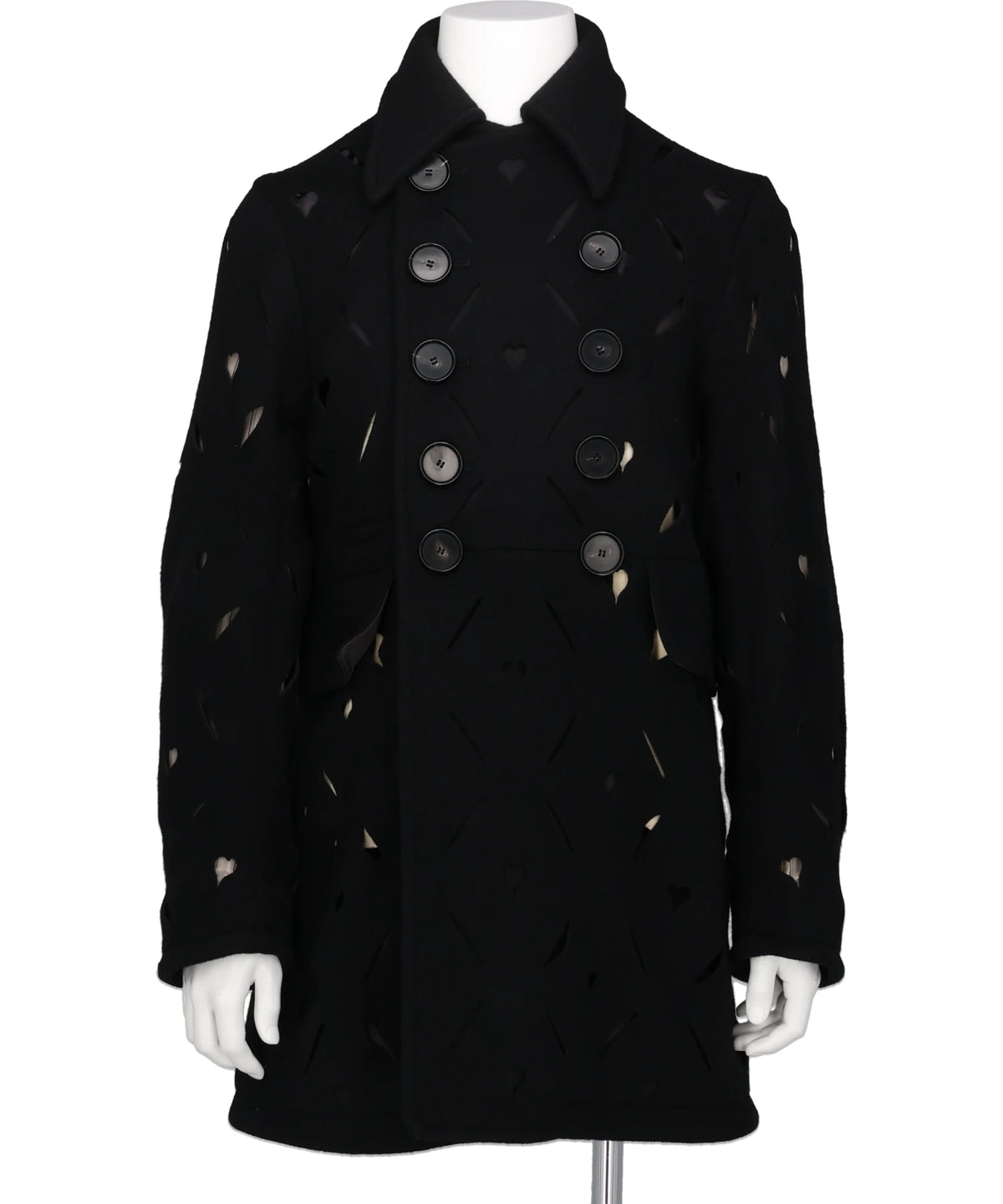 HEART HOLE PEA COAT