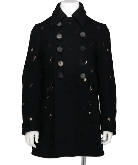 HEART HOLE PEA COAT